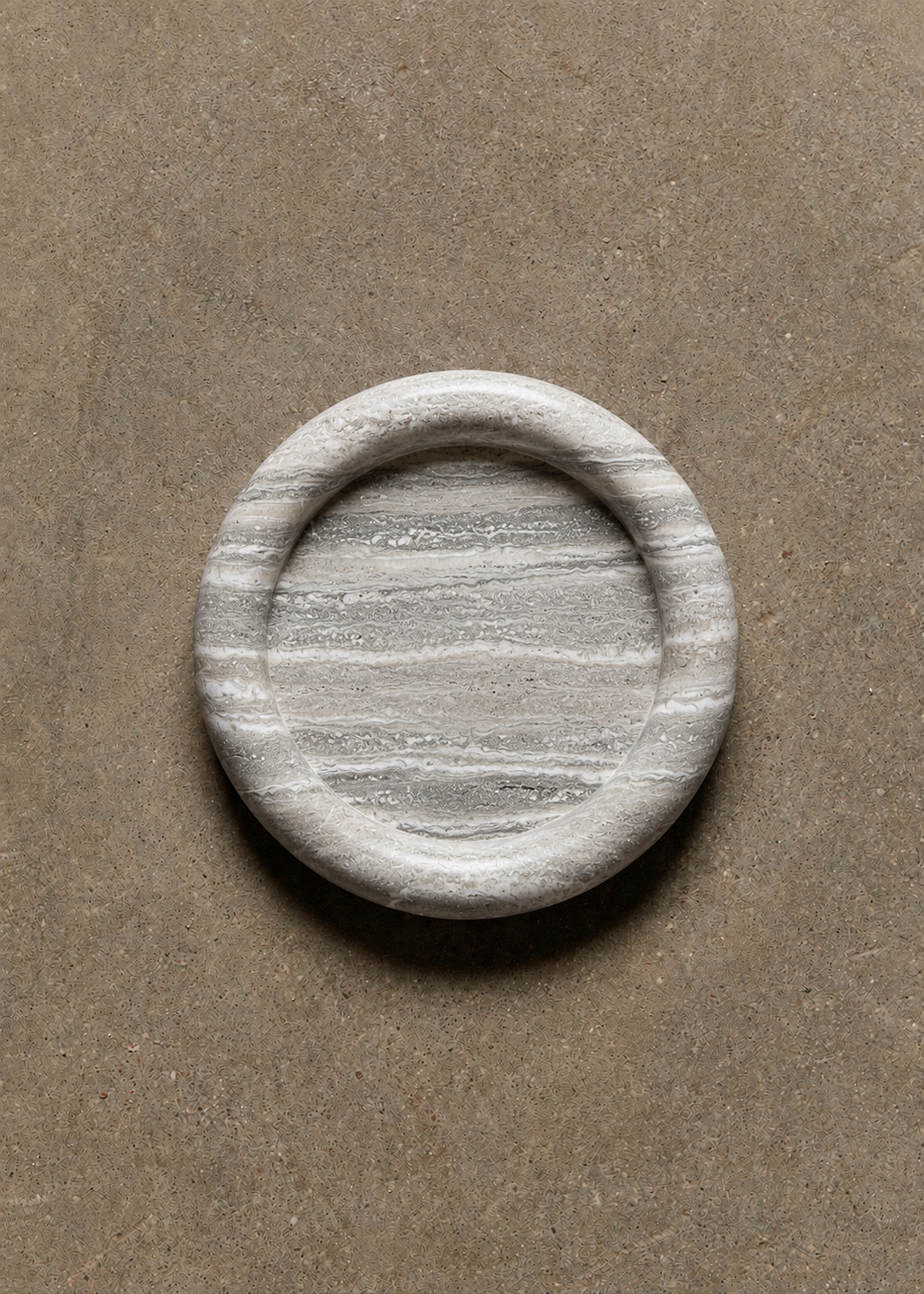SILVER TRAVERTINE PADĖKLIUKAS ORB