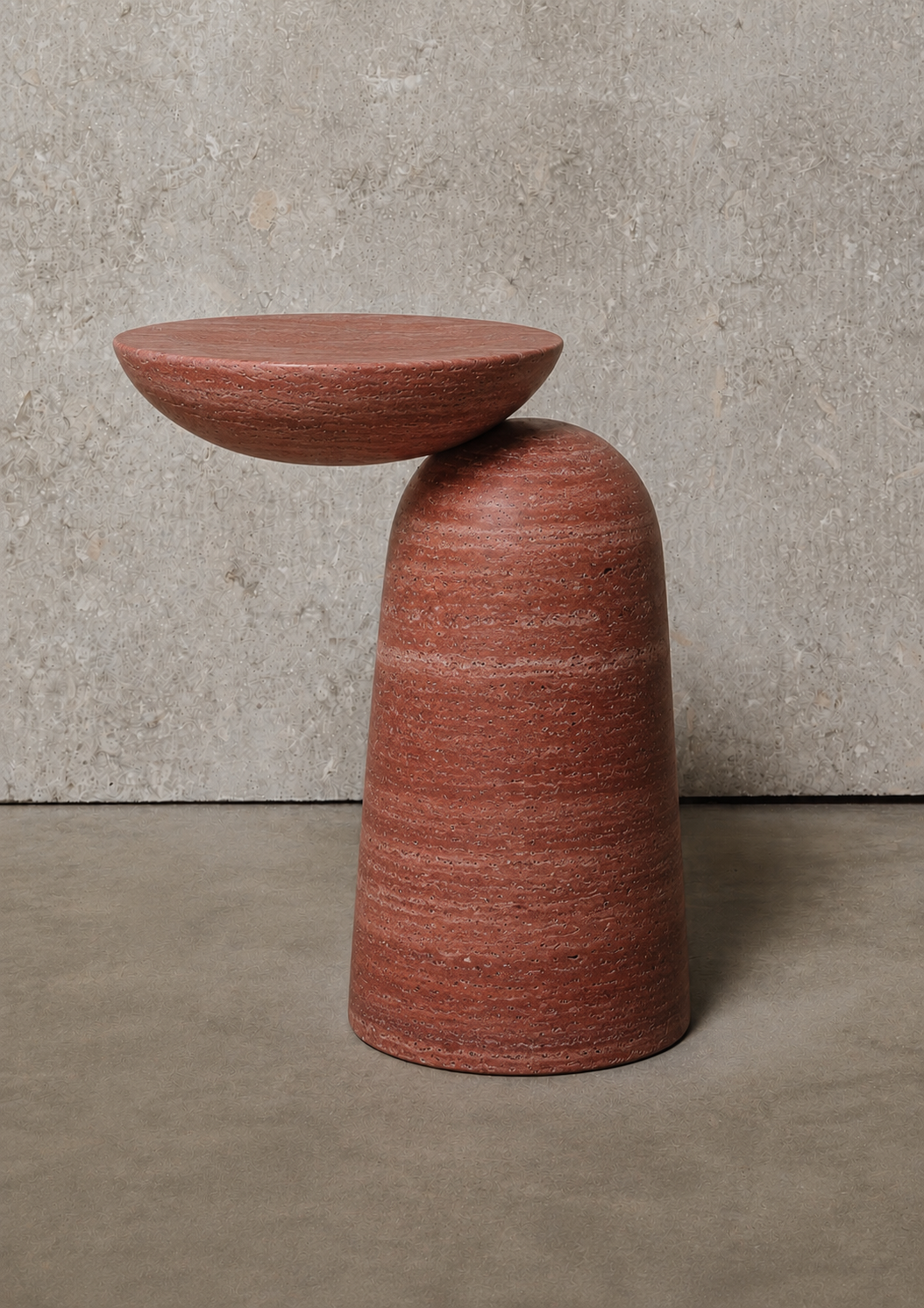 RED TRAVERTINE STALIUKAS BASE